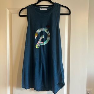 Peloton Blue Crew Neck Tee